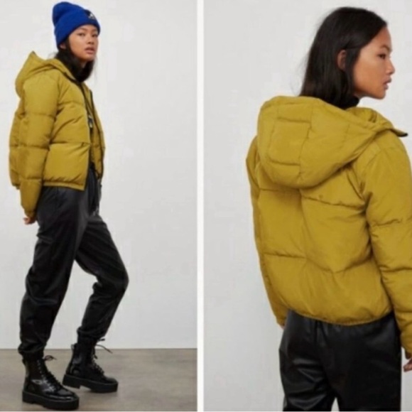 NWOT Kangol x H&M Reflective Hi-Vis Puffer Jacket Coat size XS - Picture 3 of 13